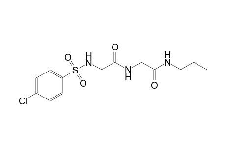 acetamide, 2-[[(4-chlorophenyl)sulfonyl]amino]-N-[2-oxo-2-(propylamino)ethyl]-