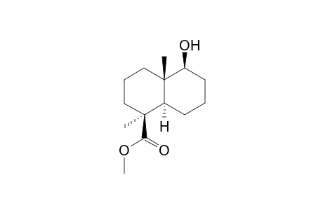 (+)-Methyl (1S,4aS,5S,8aR)-5-hydroxy-1,4a-dimethyl-decahydronaphthalene-1-carboxylate