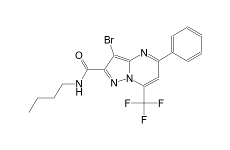 pyrazolo[1,5-a]pyrimidine-2-carboxamide, 3-bromo-N-butyl-5-phenyl-7-(trifluoromethyl)-