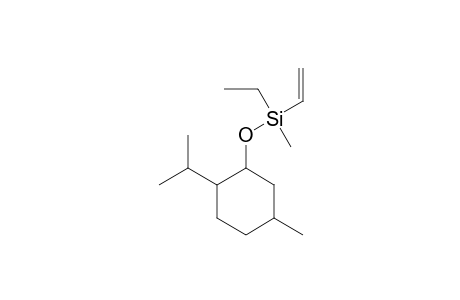 Ethyl[(2-isopropyl-5-methylcyclohexyl)oxy]methyl(vinyl)silane