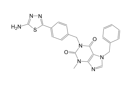 1H-purine-2,6-dione, 1-[[4-(5-amino-1,3,4-thiadiazol-2-yl)phenyl]methyl]-3,7-dihydro-3-methyl-7-(phenylmethyl)-