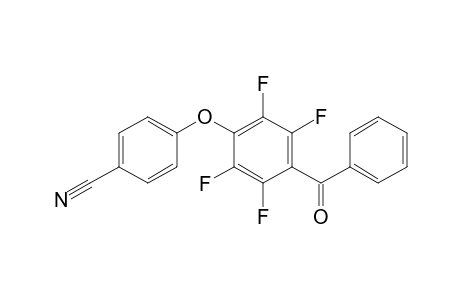 1-benzoyl-4-(4-cyanophenoxy)-2,3,5,6-tetrafluorobenzene