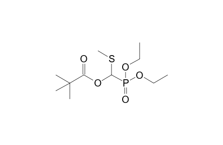 .alpha.-t-Butylcarbonyloxy-.alpha.-(diethoxyphosphinyl)methyl methyl sulfide