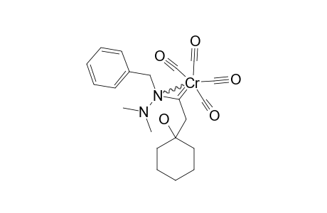 TETRACARBONYL-[(N-BENZYL-N',N'-DIMETHYLHYDRAZINYL)-METHYLENE-(1-HYDROXY-CYCLOHEXYL)-CARBENE]-CHROMIUM-(0)
