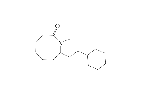 8-(2-cyclohexylethyl)-1-methyl-2-azocanone