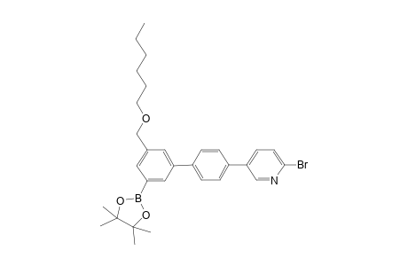 2-Bromo-5-{3'-hexyloxymethyl-5'-(4,4,5,5-tetramethyl-[1,3,2]dioxaborolan-2-yl]biphenyl-4-yl}pyridine