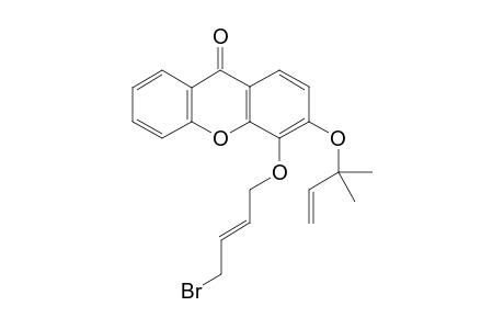 (E)-4-(4-Bromobut-2-enyloxy)-3-(2-methylbut-3-en-2-yloxy)-9H-xanthen-9-one