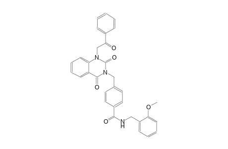4-[(2,4-dioxo-1-(2-oxo-2-phenylethyl)-1,4-dihydro-3(2H)-quinazolinyl)methyl]-N-(2-methoxybenzyl)benzamide