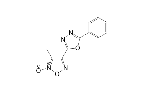 3-methyl-2-oxido-4-(5-phenyl-1,3,4-oxadiazol-2-yl)-1,2,5-oxadiazol-2-ium