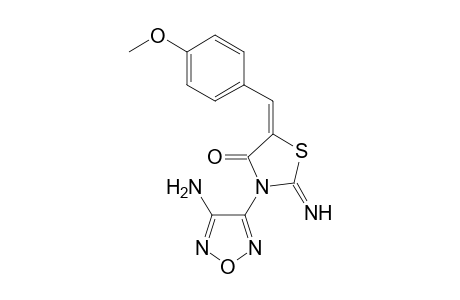 3-(4-Amino-furazan-3-yl)-2-imino-5-(4-methoxy-benzylidene)-thiazolidin-4-one