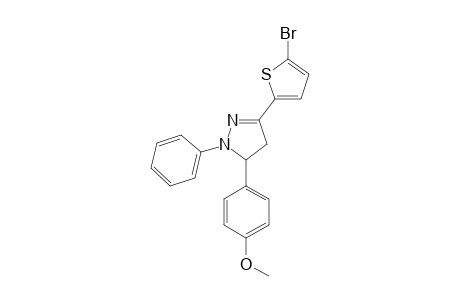 1-PHENYL-3-(5-BROMOTHIOPHEN-2-YL)-5-(4-METHOXYPHENYL)-2-PYRAZOLINE