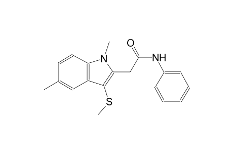 1H-indole-2-acetamide, 1,5-dimethyl-3-(methylthio)-N-phenyl-