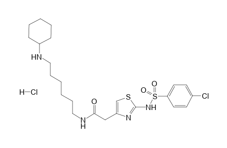 N-(6-Cyclohexylaminohexyl-2-[(4-chlorophenylsulfonyl)amino]-1,3-thiazol-4-yl)-acetamide hydrochloride