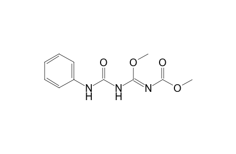 Carbamic acid, [methoxy[[(phenylamino)carbonyl]amino]methylene]-, methyl ester