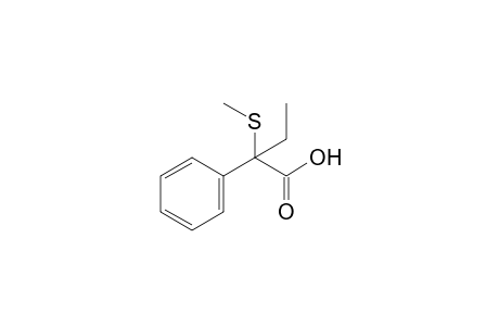 2-(methylthio)-2-phenylbutyric acid