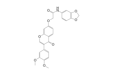 acetamide, N-(1,3-benzodioxol-5-yl)-2-[[3-(3,4-dimethoxyphenyl)-4-oxo-4H-1-benzopyran-7-yl]oxy]-