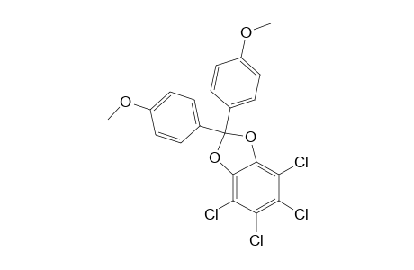 4,5,6,7-tetrachloro-2,2-bis(4-methoxyphenyl)-1,3-benzodioxole