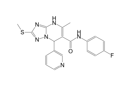 N-(4-fluorophenyl)-5-methyl-2-(methylsulfanyl)-7-(3-pyridinyl)-4,7-dihydro[1,2,4]triazolo[1,5-a]pyrimidine-6-carboxamide