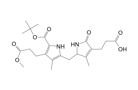 1H-Pyrrole-3-propanoic acid, 5-[[5-[(1,1-dimethylethoxy)carbonyl]-4-(3-methoxy-3-oxopropyl)-3-methyl-1H-pyrrol-2-yl]methyl]-2,5-dihydro-4-methyl-2-oxo-, (.+-.)-