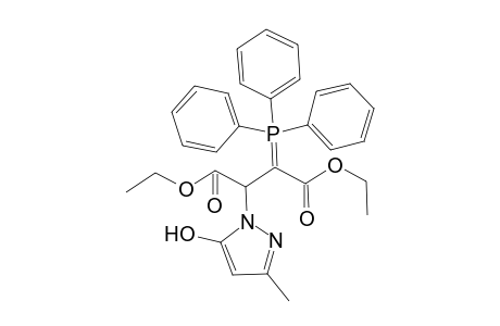 Diethyl 2-(5-hydroxy-3-methyl-1H-pyrazol-1-yl)-3-(triphenylphosphoranylidene)succinate