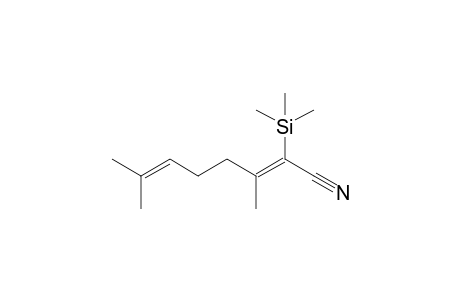 (Z)-3,7-Dimethyl-2-trimethylsilyl-2,6-octadienenitrile