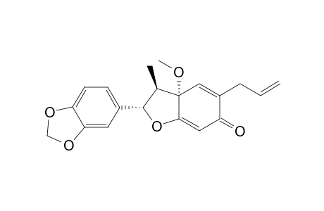 (7R,8R,3'S)-.delta(8').-3',6'-dihydro-3'-methoxy-3,4-methylenedioxy-6'-oxo-8.3,7.o.4'-lignan