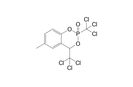 2-Trichloromethyl-4-trichloromethyl-6-methyl-4H-1,3,2-benzodioxaphosphorin 2-oxide