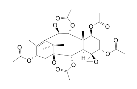 TAXUMAIROL-D;2-ALPHA,5-ALPHA,7-BETA,9-ALPHA,13-ALPHA-PENTAACETOXY-1-BETA,10-BETA-DIHYDROXY-4-BETA,20-EPOXYTAX-11-ENE;10-BETA-DEACETYL-1-BETA-HYDROX