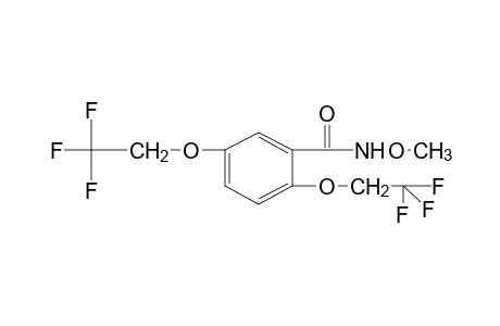2,5-BIS(2,2,2-TRIFLUOROETHOXY)-N-METHOXYBENZAMIDE