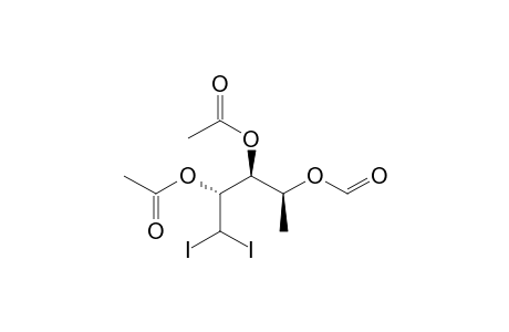 2,3-Di-O-acetyl-1,5-dideoxy-4-O-formyl-1,1-diiodo-L-arabinitol