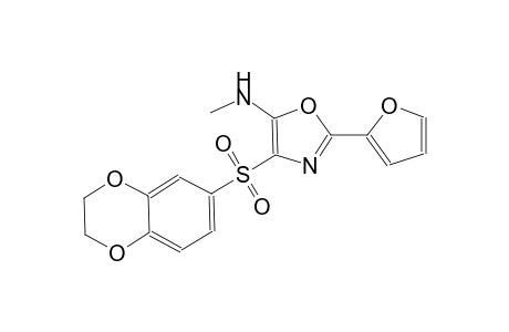 5-oxazolamine, 4-[(2,3-dihydro-1,4-benzodioxin-6-yl)sulfonyl]-2-(2-furanyl)-N-methyl-