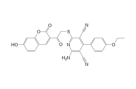 3,5-pyridinedicarbonitrile, 2-amino-4-(4-ethoxyphenyl)-6-[[2-(7-hydroxy-2-oxo-2H-1-benzopyran-3-yl)-2-oxoethyl]thio]-