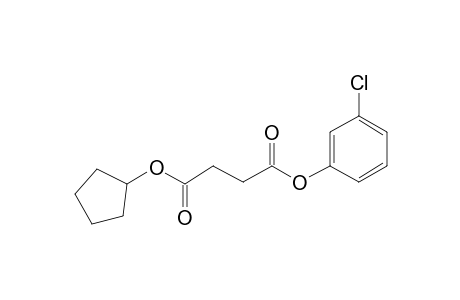 Succinic acid, 3-chlorophenyl cyclopentyl ester