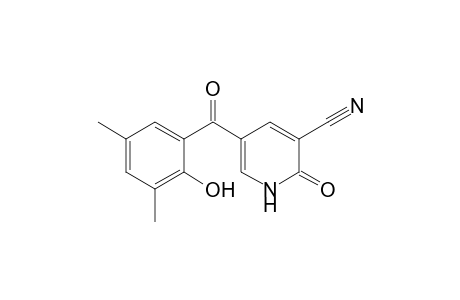 5-(2-Hydroxy-3,5-dimethylbenzoyl)-2-oxo-1,2-dihydropyridine-3-carbonitrile