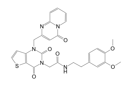 N-[2-(3,4-dimethoxyphenyl)ethyl]-2-(2,4-dioxo-1-[(4-oxo-4H-pyrido[1,2-a]pyrimidin-2-yl)methyl]-1,4-dihydrothieno[3,2-d]pyrimidin-3(2H)-yl)acetamide