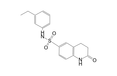 N-(3-ethylphenyl)-2-oxo-1,2,3,4-tetrahydro-6-quinolinesulfonamide