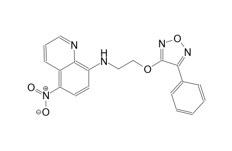N-(5-nitro-8-quinolinyl)-N-{2-[(4-phenyl-1,2,5-oxadiazol-3-yl)oxy]ethyl}amine