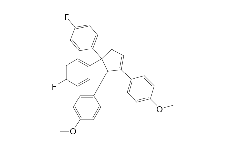 1,2-bis(p-Methoxyphenyl)-3,3-bis(p-fluorophenyl)cyclopent-5(1)-ene