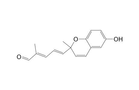 2,4-Pentadienal, 5-(6-hydroxy-2-methyl-2H-1-benzopyran-2-yl)-2-methyl-, (E,E)-