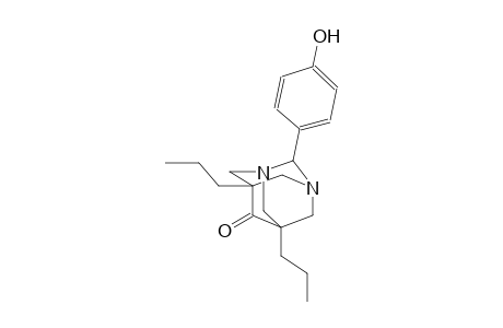 2-(4-hydroxyphenyl)-5,7-dipropyl-1,3-diazatricyclo[3.3.1.1~3,7~]decan-6-one