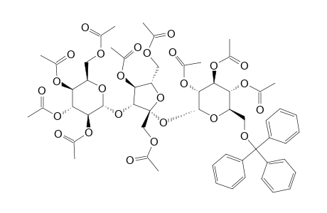 6-O-TRIPHENYLMETHYL-1',2,2'',2,3'',4,4',4'',6',6''-DECA-O-ACETYLMELEZITOSE