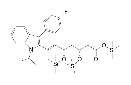 Trimethylsilyl (3R,5S,E)-7-(3-(4-fluorophenyl)-1-isopropyl-1H-indol-2-yl)-3,5-bis((trimethylsilyl)oxy)hept-6-enoate