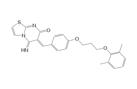 (6Z)-6-{4-[3-(2,6-dimethylphenoxy)propoxy]benzylidene}-5-imino-5,6-dihydro-7H-[1,3]thiazolo[3,2-a]pyrimidin-7-one