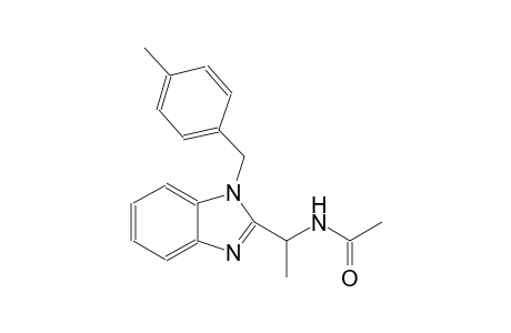 acetamide, N-[1-[1-[(4-methylphenyl)methyl]-1H-benzimidazol-2-yl]ethyl]-