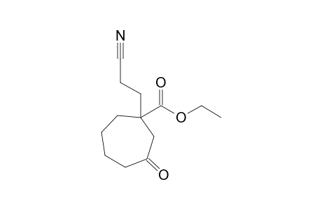 Ethyl 1-(2'-cyanoethyl)-3-oxocycloheptane-1-carboxylate