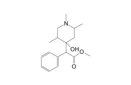 Methyl (4-hydroxy-1,2,5-trimethyl-4-piperidinyl)(phenyl)acetate