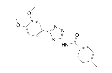 N-[5-(3,4-dimethoxyphenyl)-1,3,4-thiadiazol-2-yl]-4-methylbenzamide