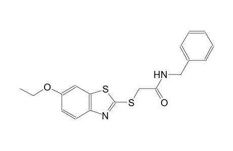 N-benzyl-2-[(6-ethoxy-1,3-benzothiazol-2-yl)sulfanyl]acetamide