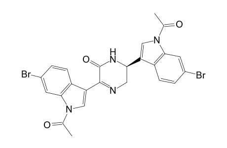 (2S)-2,5-bis(1-acetyl-6-bromo-3-indolyl)-2,3-dihydro-1H-pyrazin-6-one