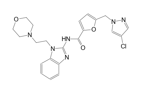 2-furancarboxamide, 5-[(4-chloro-1H-pyrazol-1-yl)methyl]-N-[1-[2-(4-morpholinyl)ethyl]-1H-benzimidazol-2-yl]-